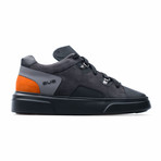 Low Top Sneaker // Black + Orange (Euro: 44)