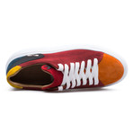 Low Top Sneaker // Red + Orange + Yellow + Blue (Euro: 45)