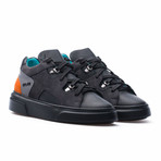 Low Top Sneaker // Black + Orange (Euro: 40)
