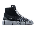High Top Sneaker // Black + White (Euro: 40)