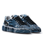 Low Top Sneaker // Dark Blue + White (Euro: 44)