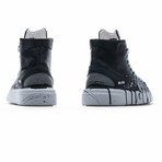 High Top Sneaker // Black + White (Euro: 43)