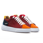 Low Top Sneaker // Red + Orange + Yellow + Blue (Euro: 40)