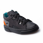 Low Top Sneaker // Black + Orange (Euro: 43)