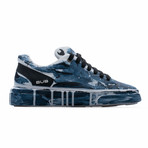 Low Top Sneaker // Dark Blue + White (Euro: 40)