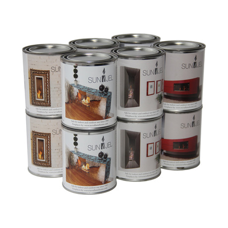SunJel Gel Fuel Cans // 12-pack
