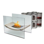 Anywhere Fireplace Broadway // Indoor Floor Standing Fireplace + 6-Pack SmartFuel