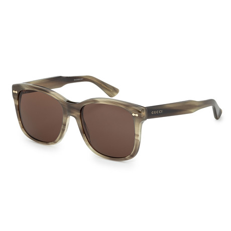 Unisex Core GG0050S-003 Sunglasses // Havana + Brown