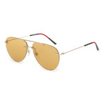 Men's GG0397S-005 Polarized Sunglasses // Gold + Brown
