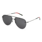 Men's GG0397S-001 Sunglasses // Black + Gray