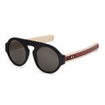 Unisex GG0256S-001 Sunglasses // Black + Gray