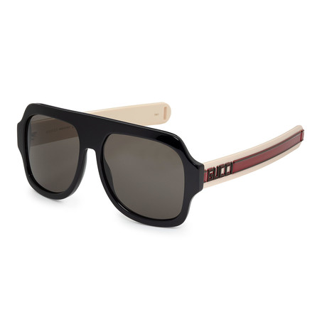 Unisex GG0255S-001 Sunglasses // Black + Gray