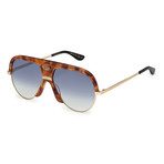 Unisex GG0477S-003 Sunglasses // Havana + Blue