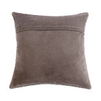 Cowhide Decorative Throw Pillow // Blue Square