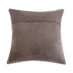 Cowhide Decorative Throw Pillow // Ivory Square