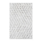 HandLoomed Cowhide Sari Silk Area Rug // Large Chainlink (2'0" x 3'0")