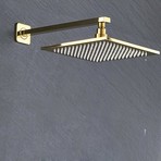 Square Shower Head // Gold // 8"