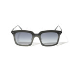 Unisex David Titanium Sunglasses // Black + Brushed Gray