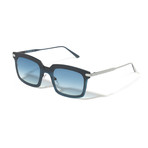 Unisex David Titanium Sunglasses // Blue + Silver