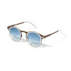 Unisex DaVinci Sunglasses // Rust + Transparent