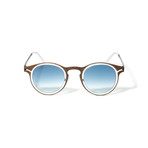 Unisex DaVinci Sunglasses // Rust + Transparent