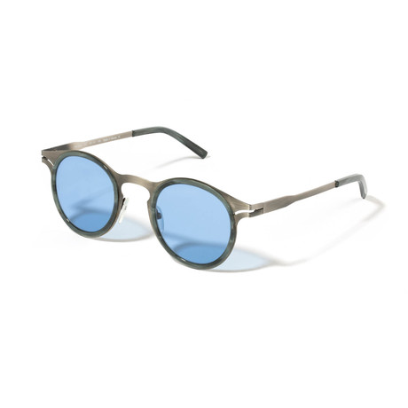 Unisex DaVinci Sunglasses // Brushed Gray + Horn