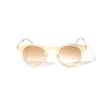 Unisex DaVinci Sunglasses // Gold + Transparent