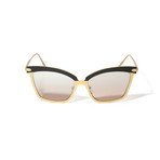 Unisex Gioconda Titanium Sunglasses // Black + Gold