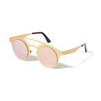 Unisex Spokes Sunglasses // Gold