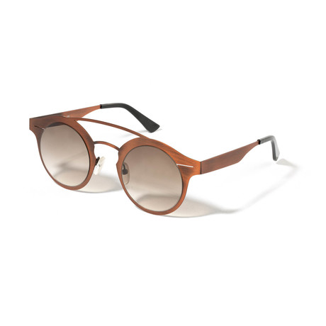 Unisex Spokes Titanium Sunglasses // Brushed Copper