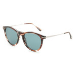 Unisex Kellan Sunglasses // Dark Brown + Blue Gradient