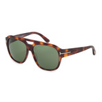 Unisex Bachardy Sunglasses // Dark Havana + Green