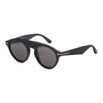 Unisex FT0633-01A Sunglasses // Shiny Black + Smoke