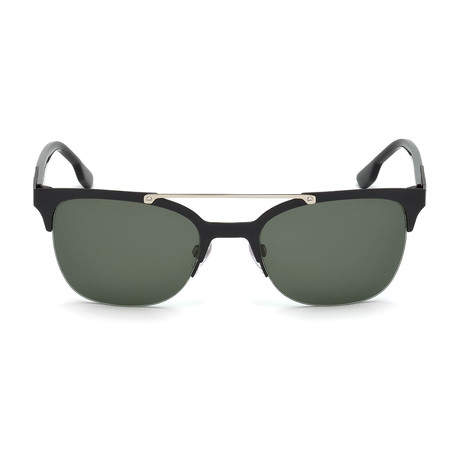 Diesel // Men's Dl0215-02A Sunglasses // Matte Black + Smoke