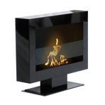 Anywhere Fireplace Tribeca II // Indoor Floor Standing Fireplace + 6-Pack SmartFuel