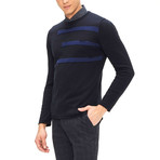 Dante Collar Sweater // Navy (S)