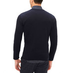 Dante Collar Sweater // Navy (M)