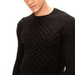 Dante O Collar Sweater // Black (XL)