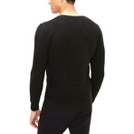 Dante V Collar Sweater // Black (L)