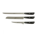 Synthesis // Set of 3 Prosciutto Knives // Black