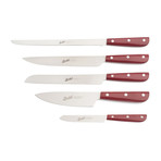 Synthesis // Chef Set of 5 Knives // Red