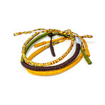 Jean Claude Jewelry // Handmade Tibetan Bracelet // Set of 3 // V1 // Multicolor