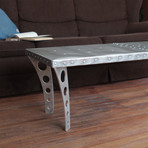 Jetset Coffee Table // Brushed Finish Aluminum