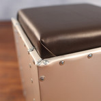 Aeromen Ottoman // Anodized Aluminum