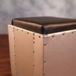 Aeromen Ottoman // Anodized Aluminum