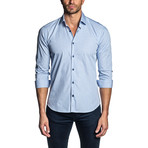 Striped Long Sleeve Shirt // Light Blue (M)