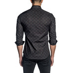 Print Long Sleeve Shirt // Black (S)