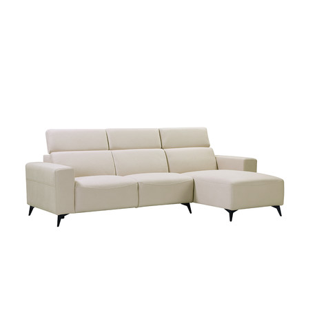Hoyo Collection // L-Shaped 3 Seater // Right Chaise Sofa (Gray)