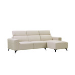 Hoyo Collection // L-Shaped 3 Seater // Left Chaise Sofa (Gray)