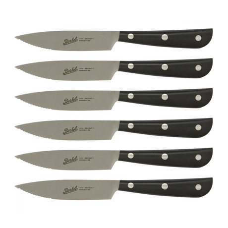 Synthesis // Set of 6 Steak Knives // Black